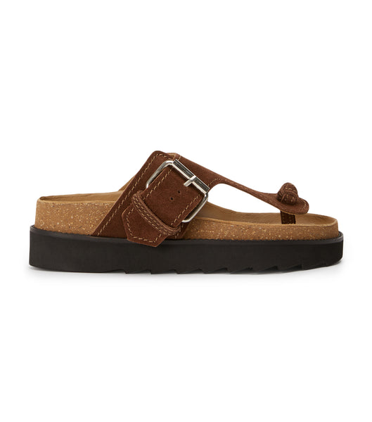 Tony Bianco Marlo Choc Wildleder 3cm Sandalen Braun | CHNZX76054