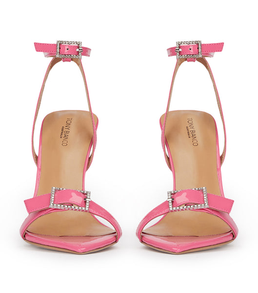 Tony Bianco Mopsy Flamingo Lack 10.5cm Bling Heels Rosa | CHICD58820