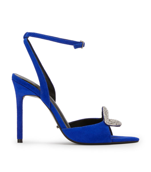 Tony Bianco Moshi Azure Wildleder 10.5cm Bling Heels Azurblau | XCHBH80590