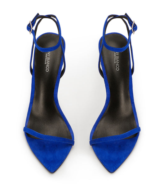 Tony Bianco Myra Azure Wildleder 10.5cm Event-Heels Azurblau | CHNEJ98735