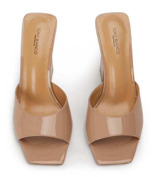 Tony Bianco Naja Coco Lack 10.5cm Event-Heels Beige | CHCVG16504