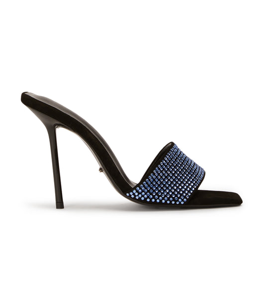 Tony Bianco Naomi Blue Crystal/Black Wildleder 10.5cm Event-Heels Blau Schwarz | CHDFL15151