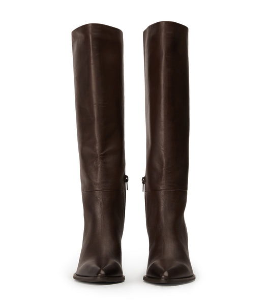 Tony Bianco Peppe Choc Como 7.5cm Kniehohe Stiefel Schokolade | CHZPD36711