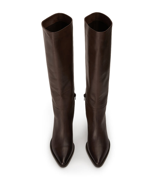 Tony Bianco Peppe Choc Como 7.5cm Stiefel mit Absatz Schokolade | CHEGJ91608