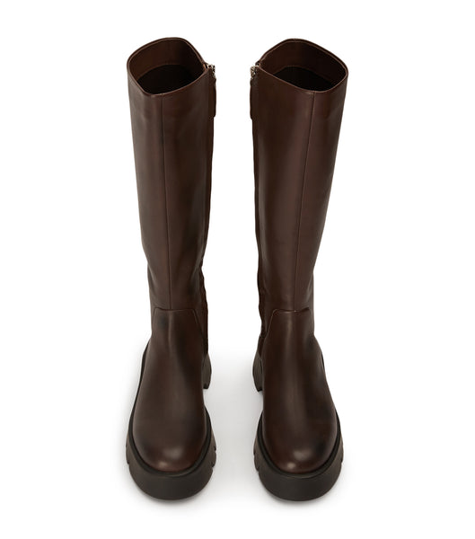 Tony Bianco Rage Choc Como 5.5cm Kampfstiefel Schokolade | BCHSO63844