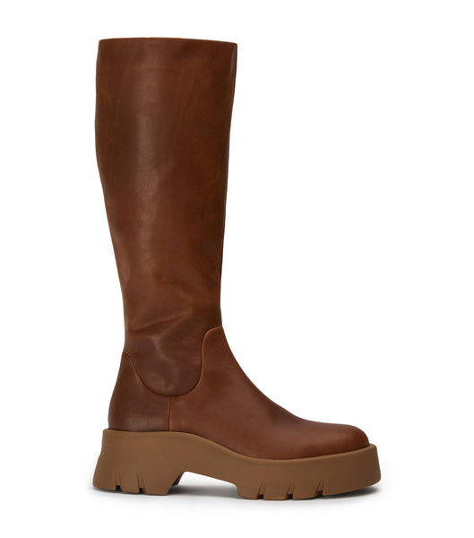 Tony Bianco Rage Cognac 5.5cm Halbhohe Stiefel Braun | XCHBH12988