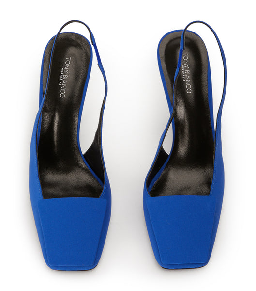 Tony Bianco Rue Azure Crepe 10.5cm Event-Heels Azurblau | CHDFL47727