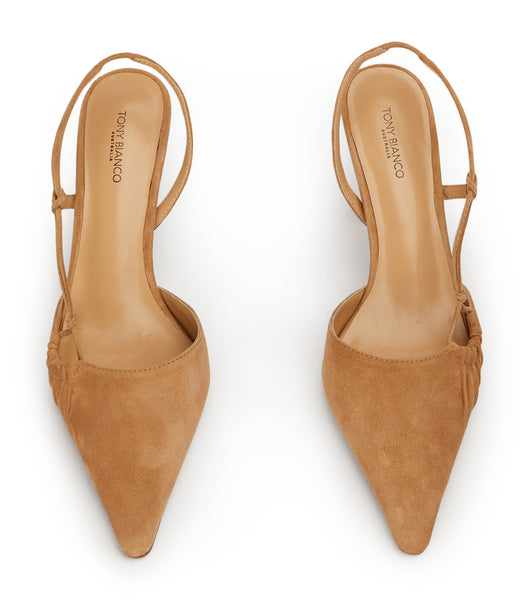 Tony Bianco Sakai Butterscotch Wildleder 8cm Event-Heels Beige | CHJVR40818