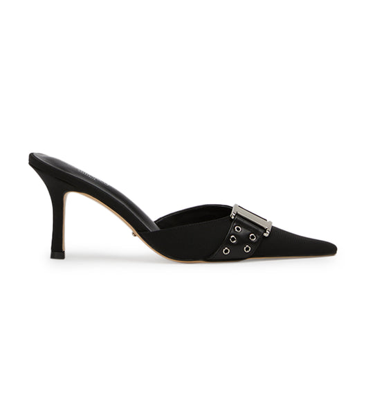 Tony Bianco Samma Black Grosgrain/Black Como 8cm Event-Heels Schwarz | QCHUV14621