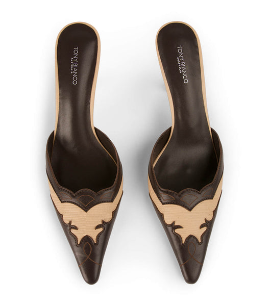 Tony Bianco Shuga Beech/Chocolate 8cm Court Schuhe Schokolade | XCHGW75596