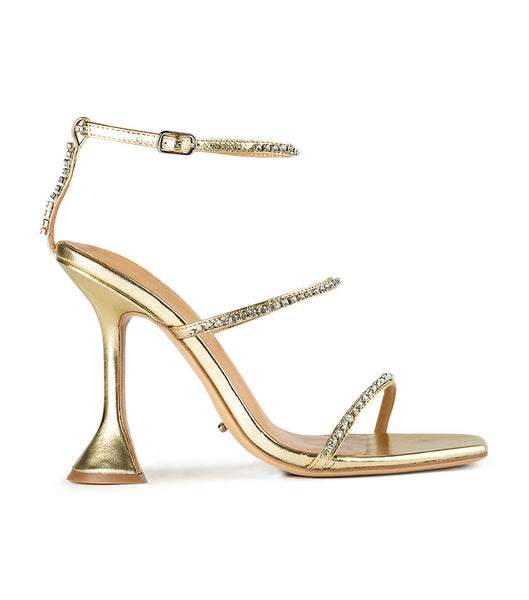 Tony Bianco Shy Gold Nappa Metallic 10.5cm Brautabsätze Gold Metal | CHCIF29097