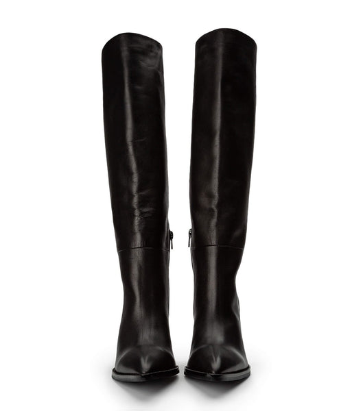 Tony Bianco Skyla Black Como 9cm Stiefel mit Absatz Schwarz | DCHVO82068