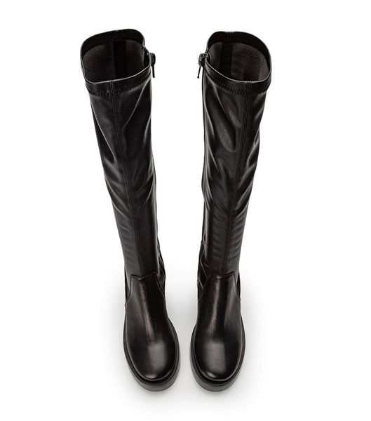 Tony Bianco Tibby Black Venice/Black Venezia 9cm Stretchstiefel Schwarz | CHNZX28132