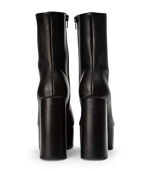 Tony Bianco Tyra Black Como 12cm Plateau Stiefel Schwarz | BCHSO48479