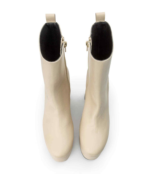 Tony Bianco Tyra Vanilla Venice 12cm Stiefeletten Hellgelb | YCHGT89414