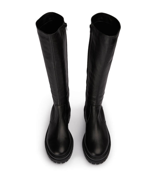 Tony Bianco Wanda Black Venice 4.5cm Kampfstiefel Schwarz | LCHTR49080