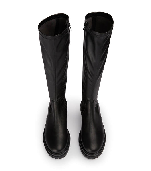 Tony Bianco Waze Black Venice/Black Venezia 4.5cm Kniehohe Stiefel Schwarz | ECHVG89053