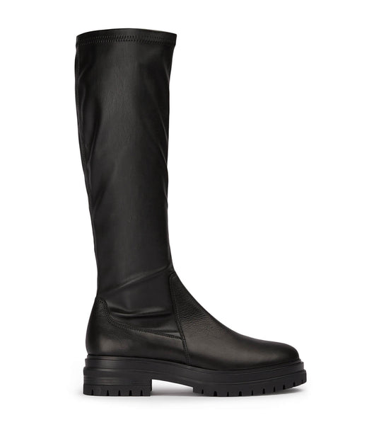 Tony Bianco Waze Black Venice/Black Venezia 4.5cm Kniehohe Stiefel Schwarz | ECHVG89053