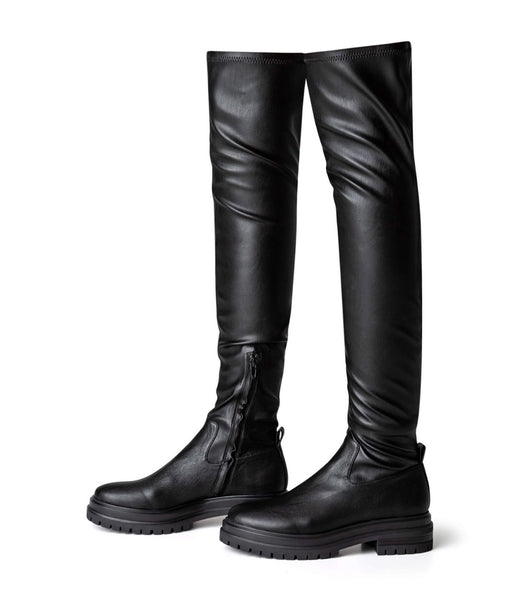 Tony Bianco Wild Black Venezia 4.5cm Stretchstiefel Schwarz | DCHVO34442