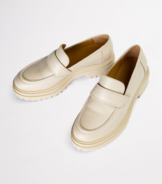 Tony Bianco Wiz Vanilla Capretto 4.5cm Loafers Hellgelb | CHNEJ53655