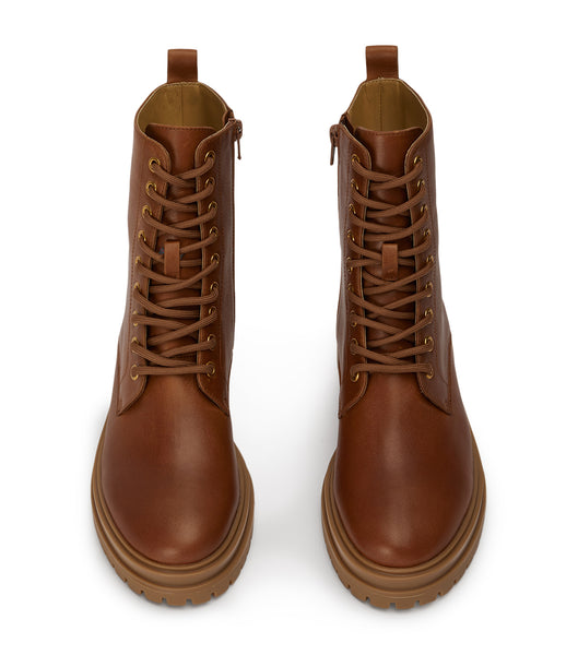 Tony Bianco Wya Cognac 4.5cm Kampfstiefel Braun | BCHSO90596