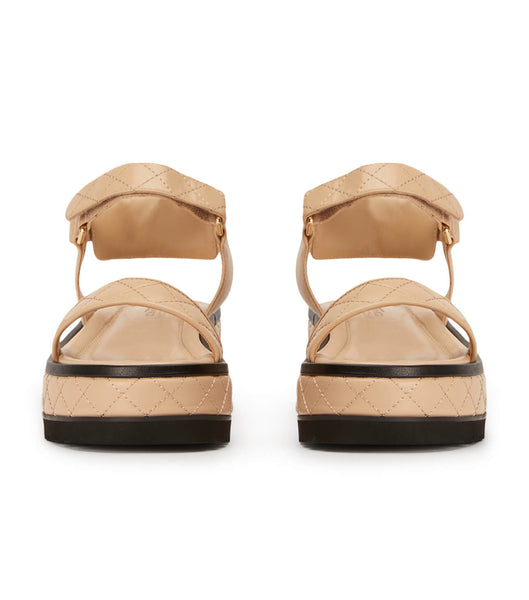 Tony Bianco Zahara Beech Nappa 6cm Sandalen Beige | CHICD57169