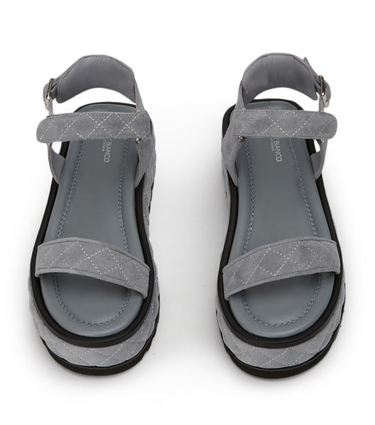 Tony Bianco Zahara Steel Grey Wildleder 6cm Sandalen Grau | CHIIZ74913