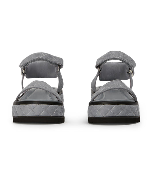 Tony Bianco Zahara Steel Grey Wildleder 6cm Sandalen Grau | CHIIZ74913