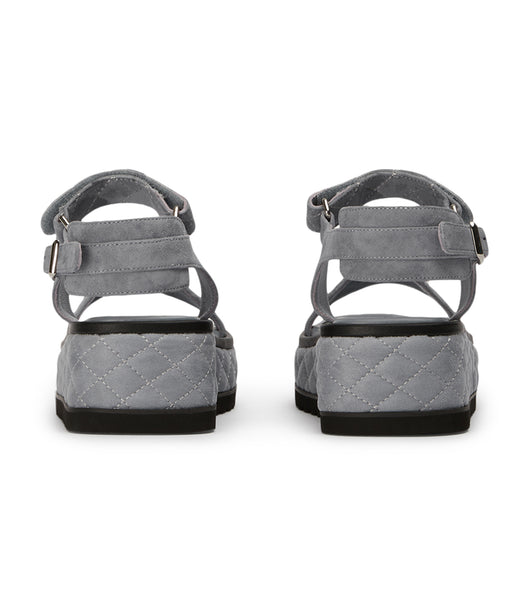 Tony Bianco Zahara Steel Grey Wildleder 6cm Sandalen Grau | CHIIZ74913