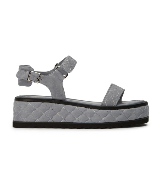 Tony Bianco Zahara Steel Grey Wildleder 6cm Sandalen Grau | CHIIZ74913