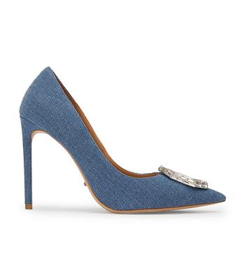 Tony Bianco Alison Washed Denim 10.5cm Court Schuhe Blau | CHJBT63210