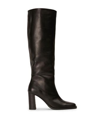 Tony Bianco Asher Black Como 8.5cm Stiefel mit Absatz Schwarz | DCHKV96906