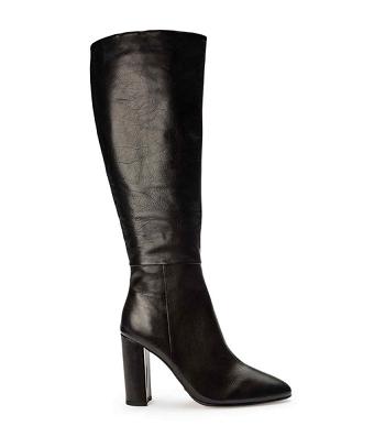 Tony Bianco Bellez Black Venice 9.5cm Halbhohe Stiefel Schwarz | CHDFL55042