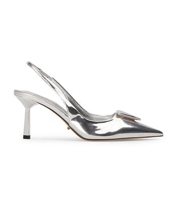 Tony Bianco Bertie Silver Shine 7.5cm Event-Heels Silber | CHICD21857