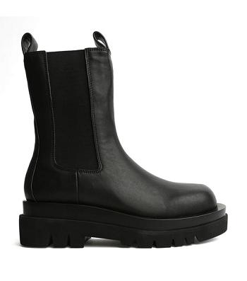 Tony Bianco Boxer Black Como 5.5cm Kampfstiefel Schwarz | CHJKU33252