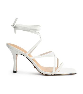 Tony Bianco Caden White Sheep Nappa 8.5cm Event-Heels Weiß | PCHQX70645