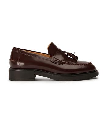 Tony Bianco Colt Vino Hi Shine 4.5cm Loafers Schokolade | BCHSD24760