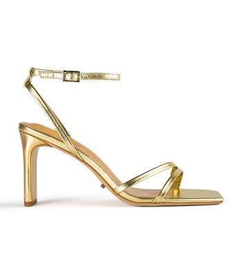 Tony Bianco Corso Gold Nappa Metallic 8.5cm Blockabsatz Gold Metal | CHCIF69332