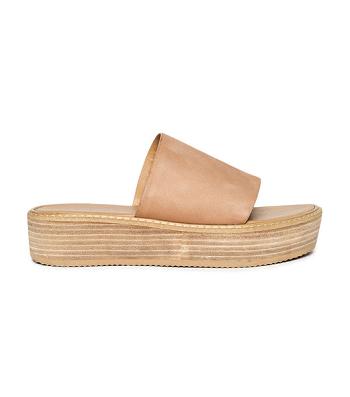 Tony Bianco Elke Caramel 4.5cm Badelatschen Beige | ECHHC29861