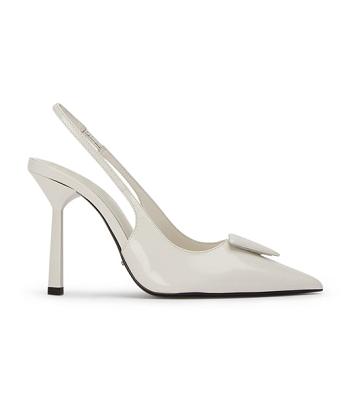 Tony Bianco Ginger White Hi Shine 10cm Court Schuhe Weiß | CHEAH44756