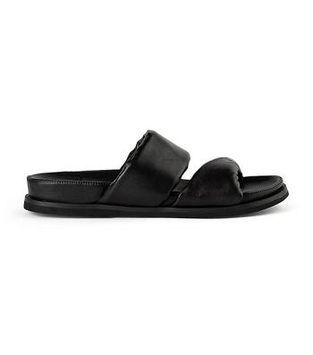 Tony Bianco Henry Black Nappa 3.5cm Sandalen Schwarz | QCHWA45026