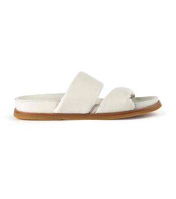 Tony Bianco Henry Dove Nappa 3.5cm Flache Sandalen Weiß | CHIIZ97046