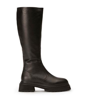 Tony Bianco Hitch Black Venice 5.5cm Kniehohe Stiefel Schwarz | CHZPD24377