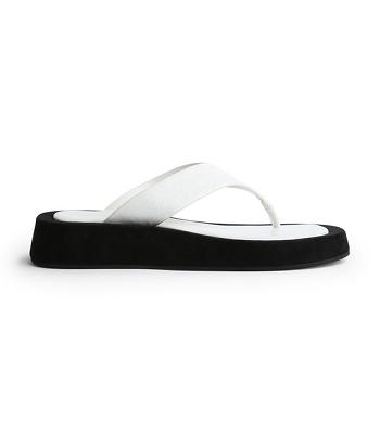 Tony Bianco Ives Milk Capretto 3.5cm Sandalen Weiß | UCHTG64782