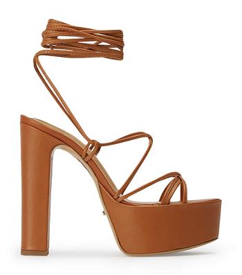 Tony Bianco Jemma Tan Como 14cm Plateauschuhe Braun | CHZPD43261