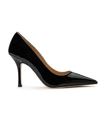 Tony Bianco Kysaia Black Lack 9.5cm Court Schuhe Schwarz | TCHWZ54269