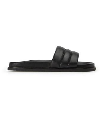 Tony Bianco Lucas Black Nappa 1.5cm Sandalen Schwarz | CHNEJ66834