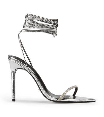 Tony Bianco Makai Silver Foil 10.5cm Stöckelschuhe Silber | ZCHNQ84557