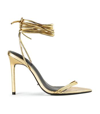 Tony Bianco Millie Gold Foil 10.5cm Riemchensandaletten Gold | CHXBR36232