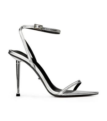 Tony Bianco Myra Silver Nappa Metallic 10.5cm Event-Heels Silber Metal | FCHHY21640